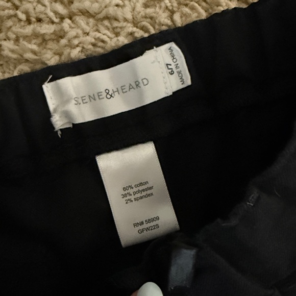 Boys pull on Black slim fit Pants size 6/7 - Picture 4 of 5